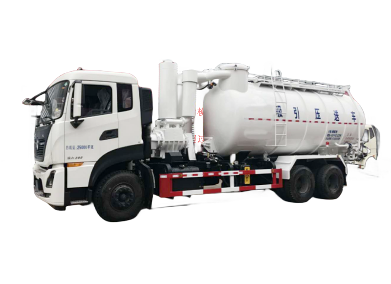 負壓吸引壓送車 氣動真空型 除塵灰運輸車